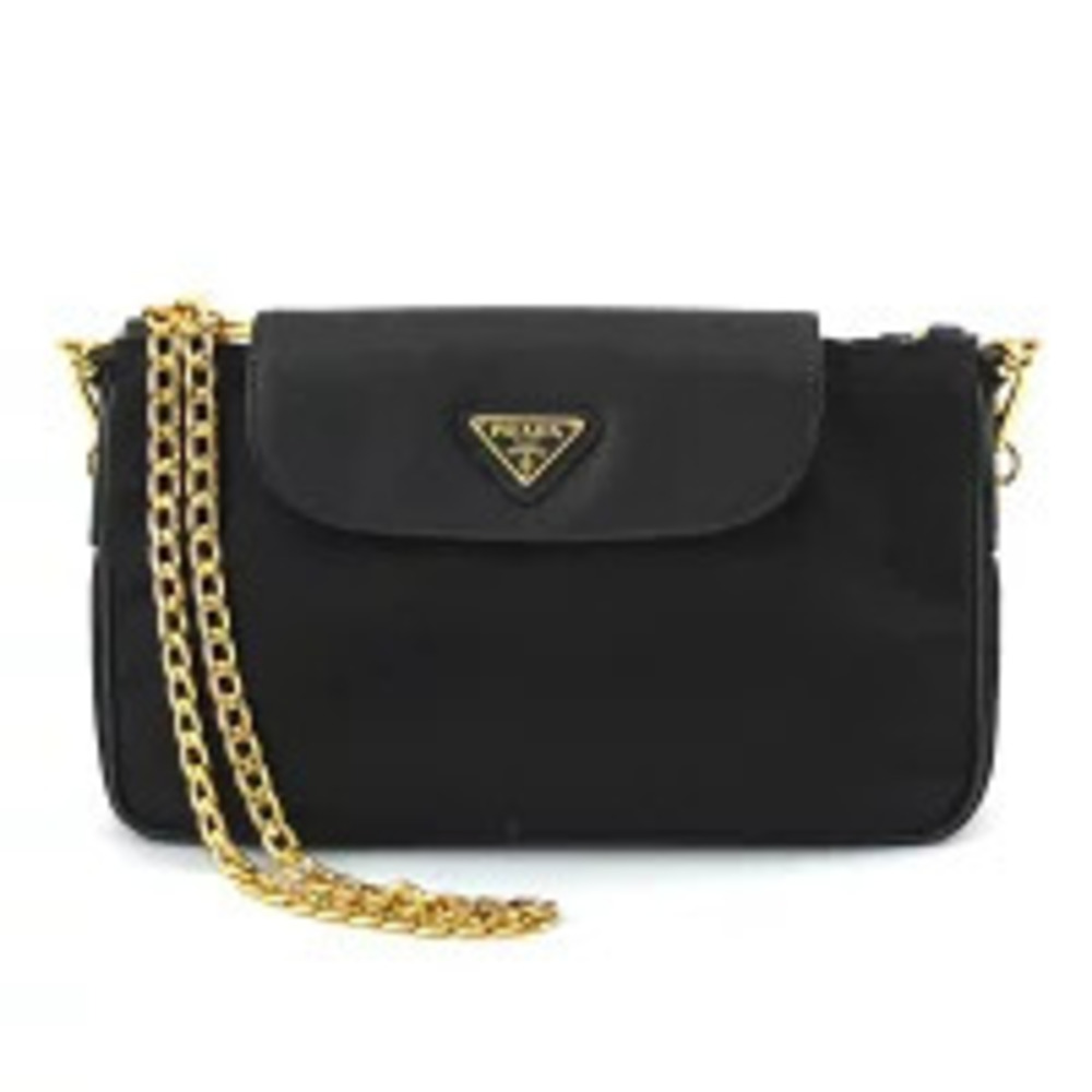 Prada Chain Shoulder Bag Black